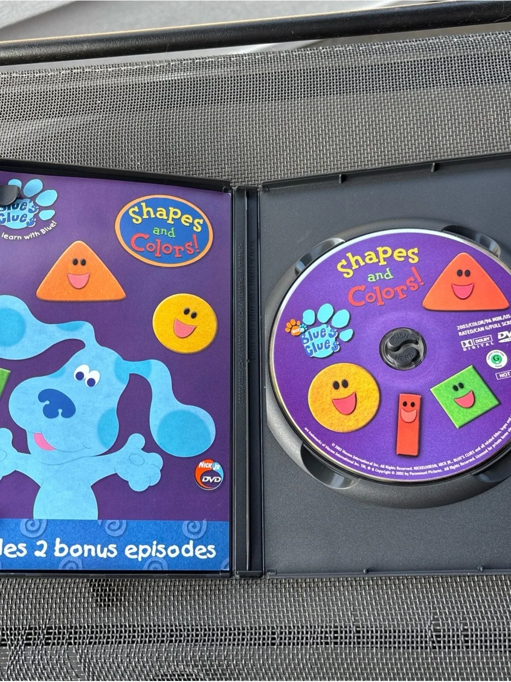 Blues clues Shapes and Colors DVD
